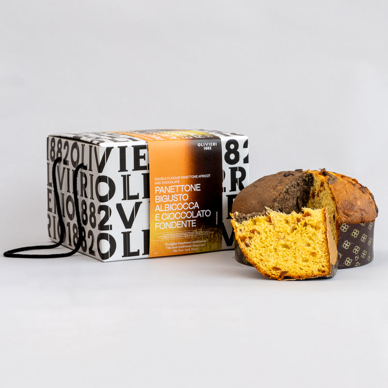 Double Flavor Panettone Apricot and Chocolate