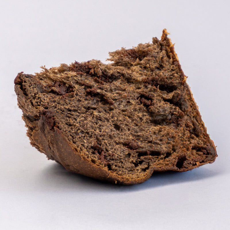 Dark Panettone with Caramel and Milk Chocolate