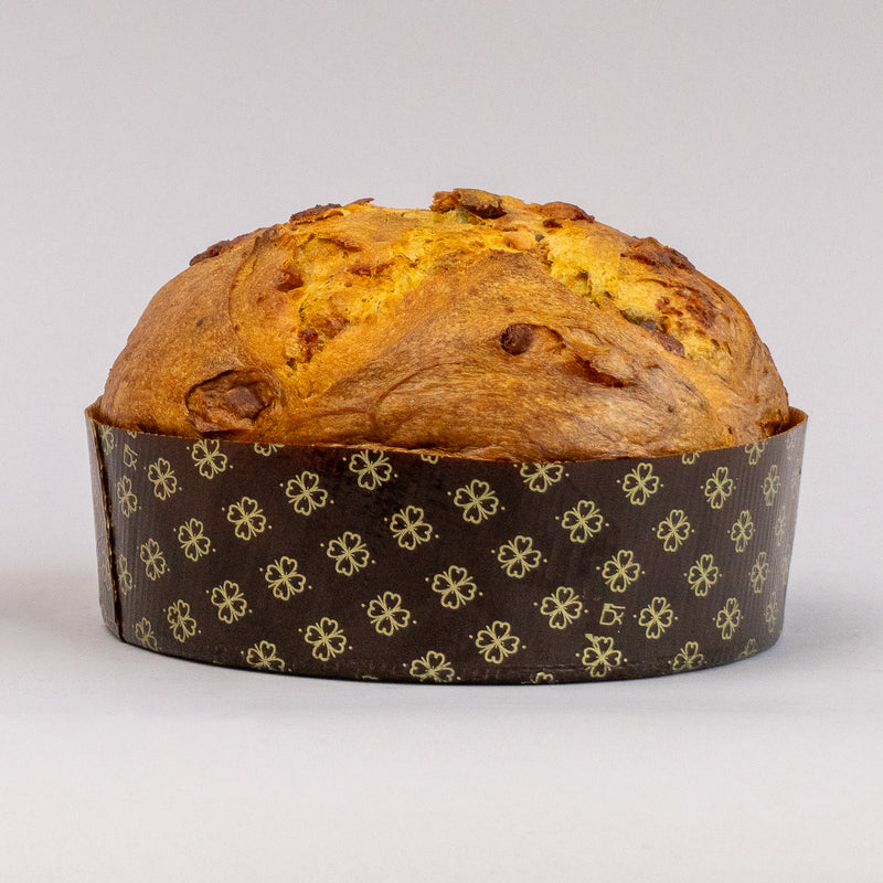 Matcha tea, yuzu, and white chocolate panettone