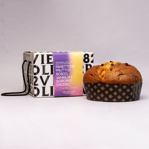Mixed Berries,Vanilla, and maple syrup panettone