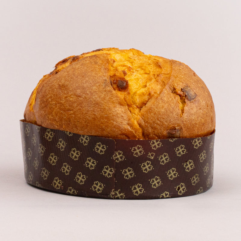 Pistachio panettone with sea salt flakes
