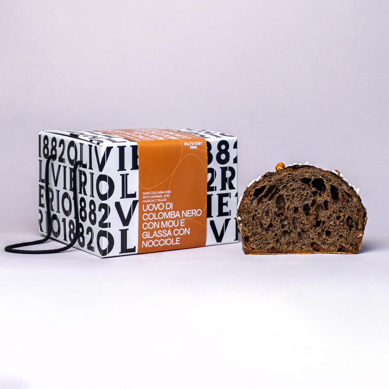 Dark Colomba Egg with Caramel amd Hazelnut Glaze