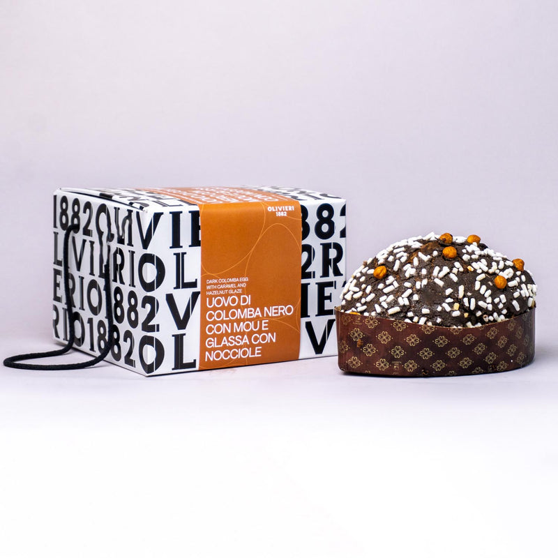 Dark Colomba Egg with Caramel amd Hazelnut Glaze
