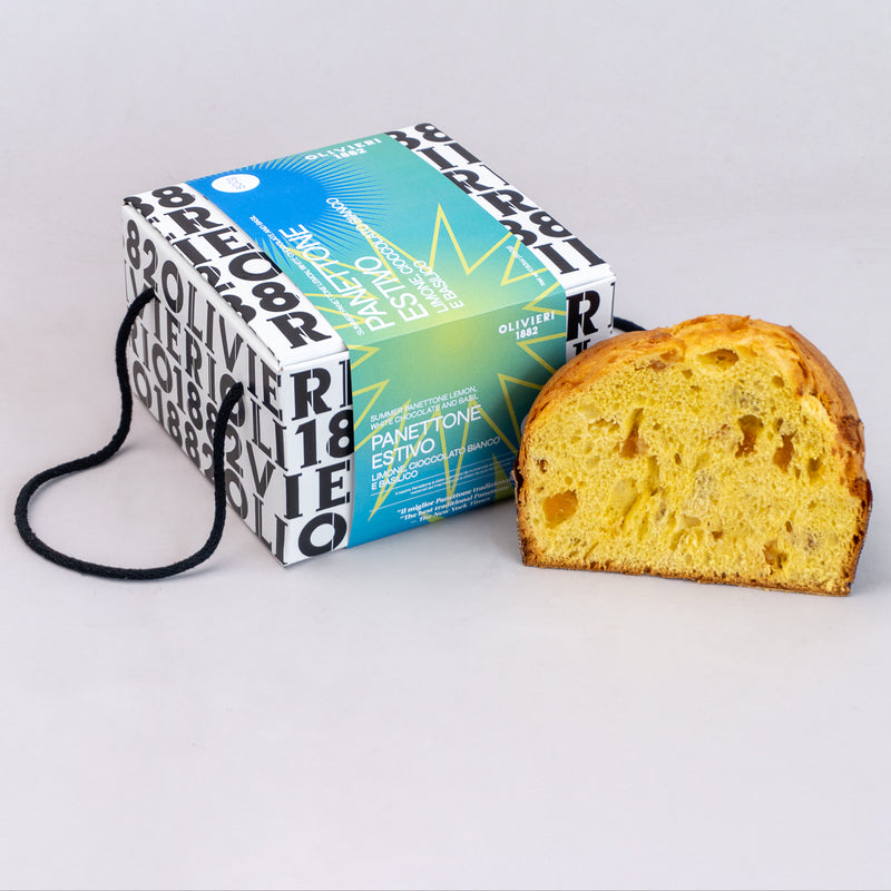 Summer Panettone Lemon, White Chocolate and Basil